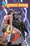DC All In: WONDER WOMAN, Mord auf dem Olymp. Wonder Woman mit Batman, Blitze im Hintergrund, antike Säulen., Buch