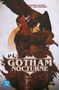 „Batman Gotham Nocturne“ in großer Schrift. Illustration mit Batman und Geiern. Darkes, dramatisches Design., Buch