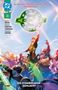 Oben steht "DIE GREEN LANTERN/GREEN LANTERN CORPS CROSSOVER-SAGA!" Helden in dynamischen Posen, grüner Schein., Buch