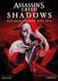 Text: "Assassin's Creed Shadows - Die Geschichte von Iga. 1. Regujie. Ubisoft." Illustration eines Assassinen mit Schwertern., Buch