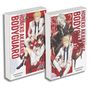 "Honeko Akabanes Bodyguard", Band 1 und 2. Manga-Cover mit stilisierten Figuren: ein Mann in Weiß, eine Frau; beide bewaffnet., Buch