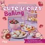 "CUTE & COZY Baking," "Das supersüße Back- und Ausmalbuch für kreative Foodies." Illustrationen von niedlichen Tieren.