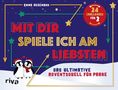 "24 Challenges für 2. Mit dir spiele ich am liebsten. Das ultimative Adventsduell für Paare." Zwei Pinguine mit Mützen., Buch