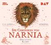 „Die Chroniken von Narnia: Der letzte Kampf“ in roter Schrift, Löwenkopf und Sterne als Illustration., 2 CDs