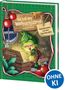 Das Cover zeigt einen grünen Troll, der vor einer offenen Holzkiste im Dachboden steht., Buch