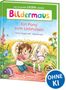 "Bildermaus: Ein Pony zum Liebhaben" von Carla Felgentreff und Elke Broska. Kind neben Pony, in bunter Landschaft., Buch