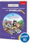 Leselöwen, Lesen und schreiben lernen mit Spurrillen, Die Katzen-Detektive. Drei gezeichnete Katzen auf einem Baum., Buch