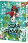 "Samurai in Another World", "Volume Three". Ein Samurai in roter Kleidung steht in einem Wasser voller Blumen und Seerosen., Buch