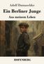 Adolf Damaschke: Ein Berliner Junge, Buch