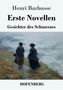 Text: "Henri Barbusse, Erste Novellen, Gesichter des Schmerzes, HOFENBERG". Zwei Frauen gehen auf einem Küstenpfad., Buch