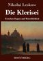 „Nikolai Leskow. Die Klerisei. Zwischen Dogma und Menschlichkeit. HOFENBERG.“ Ein Gemälde zeigt Mönche am Flussufer., Buch