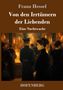 „Von den Irrtümern der Liebenden“ von Franz Hessel. Unten „HOFENBERG“. Gemälde: Menschen in einem eleganten Raum., Buch