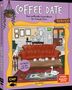 "Coffee Date. Das inoffizielle Ausmalbuch für Friends-Fans. 100 Motive aus der Kult-Serie." Illustration eines Cafés., Buch