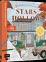 "Willkommen in Stars Hollow", "Malen nach Zahlen", "40 Motive für Gilmore Girls-Fans". Illustration eines Hauses und Autos., Buch