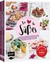 Logo mit Text: "Ein Herz für Süßes", "Alle Kuchen- und Muffin-Rezepte, die du wirklich brauchst." Torten und Muffins abgebildet., Buch