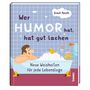 Cover eines Buches mit dem Titel „Wer Humor hat, hat gut lachen“. Illustration: Mann in Badewanne mit gelber Ente., Buch