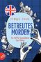 "BETREUTES MORDEN" von Fergus Craig. Illustration: Hand hält Flasche mit Totenkopf, britische Flagge, Blumenmuster.
