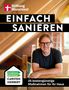 „Stiftung Warentest“, „Einfach sanieren“, „Carsten Herbert“, „25 kostengünstige Maßnahmen für Ihr Haus“; Mann lächelt im Dachboden., Buch