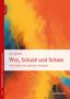 "Wut, Schuld und Scham: Drei Seiten der gleichen Medaille" von Liv Larsson. Bunte abstrakte Pinselstriche in Gelb, Orange und Blau.