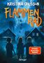 "Flammenrad", "Kristina Ohlsson", "Spiegel Bestseller-Autorin". Drei Kinder stehen vor einem Riesenrad., Buch