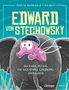 "Edward von Stechowsky. Von einer Mücke, die sich etwas Größeres erträumte." Eine rosa Mücke mit Mütze auf einem Elefanten., Buch