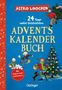 "24 Tage voller Geschichten: Adventskalenderbuch. Mit Seiten zum Auftrennen. Illustration von Kindern und Weihnachtsbaum.", Buch