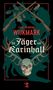 „Die Jäger auf Karinhall“ von Carl-Henning Wijkmark. Zwei Gewehre, Eichenblätter, Schädel mit Geweih und rotes Symbol., Buch