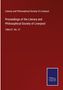 Literary and Philosophical Society of Liverpool: Proceedings of the Literary and Philosophical Society of Liverpool, Buch