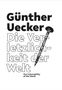 „Günther Uecker: Die Verletzlichkeit der Welt. The Vulnerability of the World.“ Ein großer Nagel durch die Schrift.