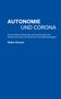 Robin Ahrend: Autonomie und Corona, Buch
