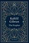 Kahlil Gibran: The Prophet. Dekoratives Design mit floralen Mustern auf dunkelblauem Hintergrund., Buch