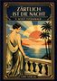 "ZÄRTLICH IST DIE NACHT, F. SCOTT FITZGERALD, LIWI VERLAG." Eine elegante Frau, Meer, Sonnenuntergang, Palmen, im Art-Deco-Stil., Buch
