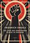 "FRIEDRICH ENGELS, DIE LAGE DER ARBEITENDEN KLASSE IN ENGLAND, LIWI VERLAG." Illustration: Faust in Propaganda-Stil., Buch