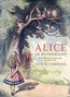 „ALICE IM WUNDERLAND, LEWIS CARROLL, LIWI VERLAG.“ Illustration: Ein Mädchen sieht eine grinsende Katze im Baum an., Buch