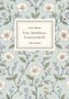 Franz Werfel: Eine blaßblaue Frauenschrift, LIWI VERLAG. Florales Muster mit rosa, weißen und lila Blüten auf blauem Hintergrund., Buch