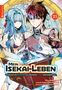 "Mein Isekai-Leben. Mit der Hilfe von Schleimen zum mächtigsten Magier einer anderen Welt." Manga-Cover mit zwei Figuren., Buch