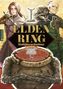 Titel: "ELDEN RING: Geschichten aus dem fernen Zwischenland". Zwei fantasy-ähnliche Charaktere mit Waffen stehen nebeneinander., Buch