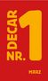 "März" unten, "Nr. 1 Decar" in großen gelben Buchstaben vertikal auf rotem Hintergrund., Buch