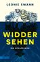 Text: "LEONIE SWANN" und "WIDDER SEHEN: EIN SCHAFSKRIMI". Illustration: Vier Schafe mit Schatten., Buch