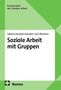 "Soziale Arbeit mit Gruppen" von Sabrina Amanda Hancken und Jens Borchert. Grünes geometrisches Design, Nomos-Logo., Buch