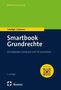 "Smartbook Grundrechte", ein Buchcover in Blau mit gelbem Banner und QR-Code., Buch