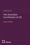 "Dimitrios Parashu, The Australian Constitution at 125, Analysis and Insights, Nomos Logo," auf dunkelviolettem Hintergrund., Buch