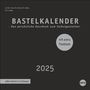 Premium-Bastelkalender schwarz klein 2025, Kalender