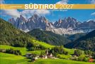 SÜDTIROL 2027, "Von romantischen Tälern und schroffer Bergwelt". Berglandschaft mit grünen Wiesen und Dörfchen., Kalender