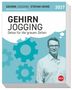 "Gehirn Jogging: Detox für die grauen Zellen", Stefan Heine, 2027; zeigt Zahnräder und einen Mann mit Brille im Hemd., Kalender