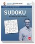 Text: Sudoku Stefan Heine, Harte Nüsse für Anspruchsvolle, 2027. Ein Mann, Sudoku-Rätsel, rotes Logo., Kalender