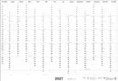 Black&White Mega-Posterplaner 2027, Kalender, Kalender