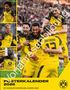 "Posterkalender 2026" mit Fotos von fröhlichen Dortmund-Spielern in gelbem Trikot; BVB 09 Logo links unten., Kalender