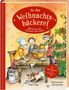 „In der Weihnachtsbäckerei“ – 24 Rezepte für Plätzchen und Gebäck. Kinder backen fröhlich in festlicher Szenerie., Buch