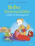 Text: "Markus Osterwalder Bobo Siebenschläfer schläft im Kindergarten." Illustration eines schlafenden Nagers., Buch